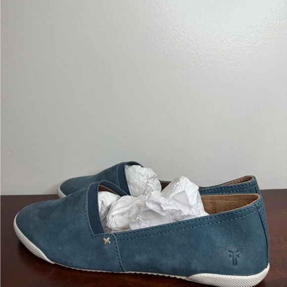 FRYE “Melanie” NWT sea blue Slip-On Shoes in size 9.5 - Picture 5 of 10